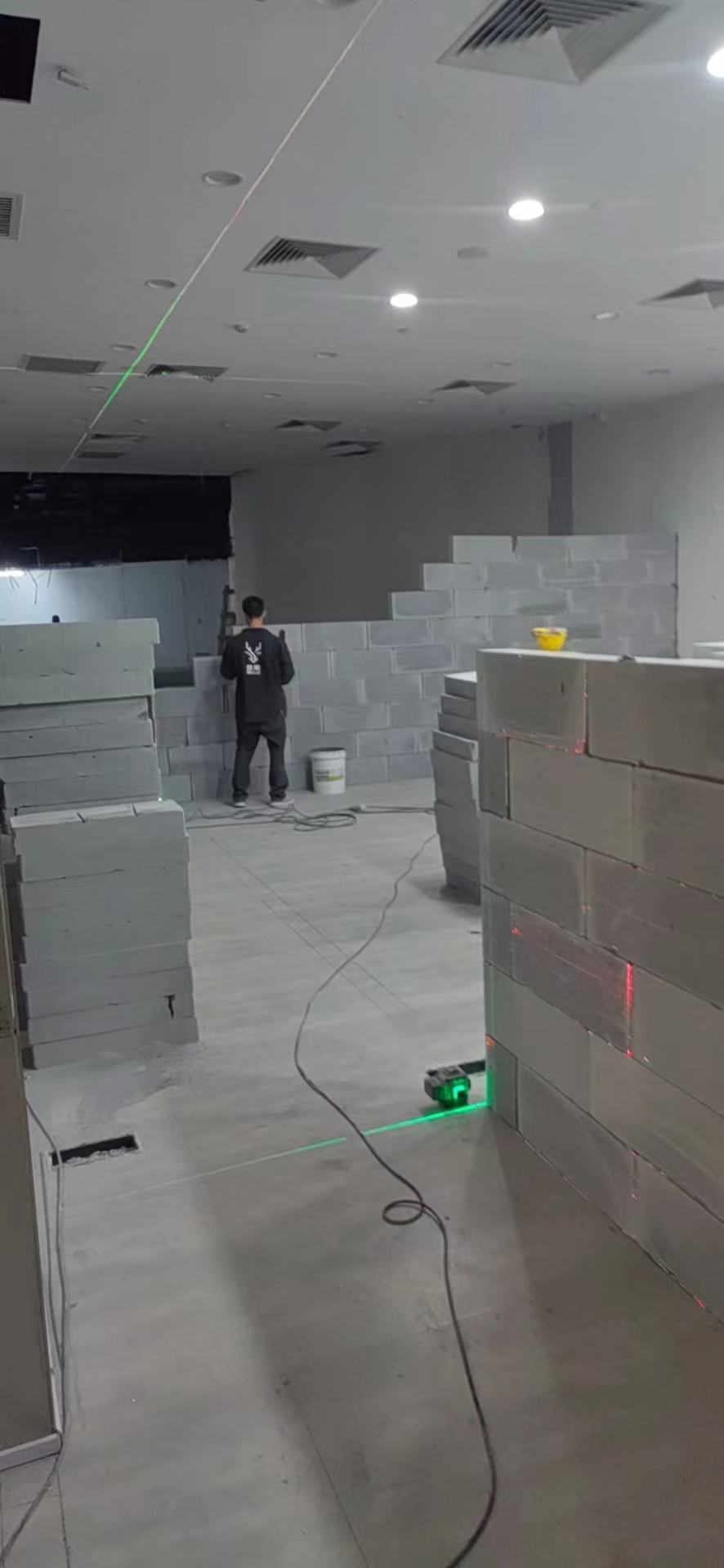加气块隔墙材料与砌筑